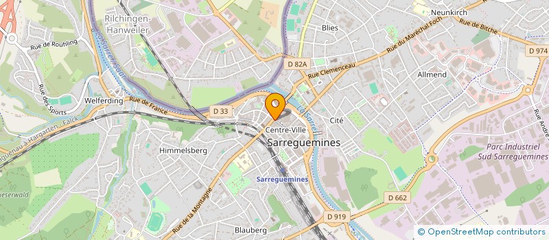 localisation de l'entreprise CAFES GURTNER à SARREGUEMINES