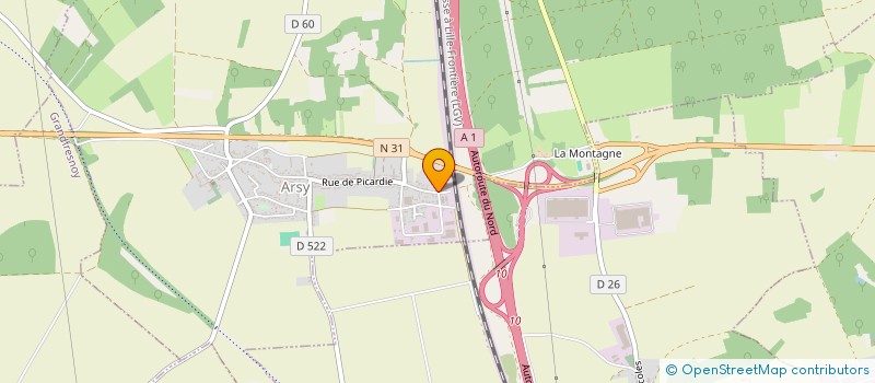 localisation de l'entreprise CAFES JEAN PIERRE TAINE  ARSY