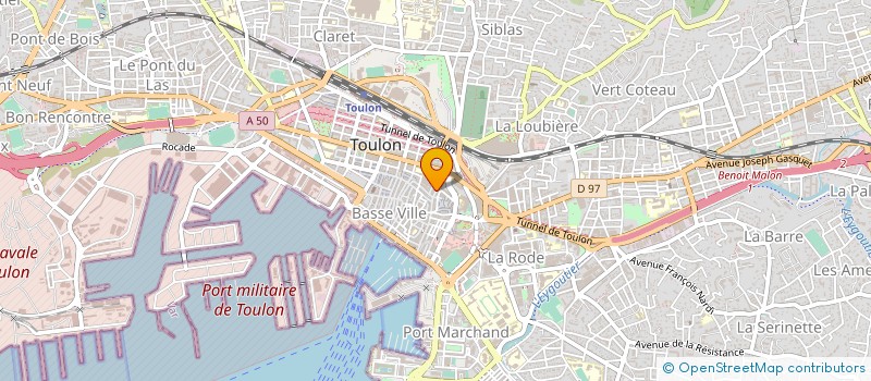 localisation de l'entreprise CAFES MAGALI à TOULON