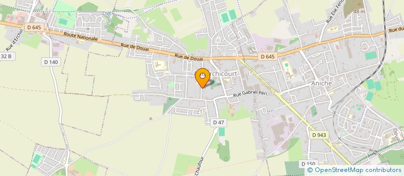 localisation de l'entreprise CAFES MERLIN à AUBERCHICOURT