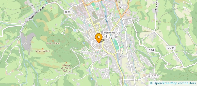 localisation de l'entreprise CAFES PELLIZZARI  BAGNERES-DE-BIGORRE