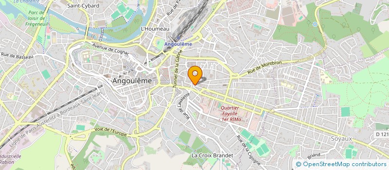 localisation de l'entreprise CAFES RASSET à ANGOULEME