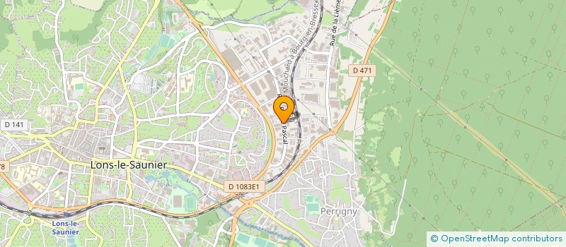 localisation de l'entreprise CAFES ROGER à LONS-LE-SAUNIER