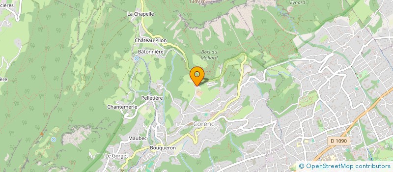 localisation de l'entreprise CAFES SCIENCES ET CITOYENS DE L AGGLOMERATION GRENOBLOISE  CORENC