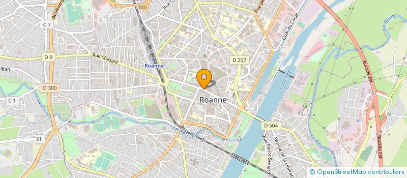 localisation de l'entreprise CAFES THIVOYON à ROANNE