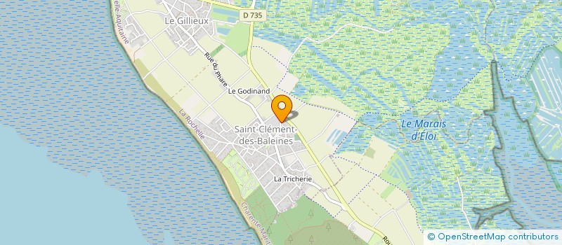 localisation de l'entreprise CAFES WINDARA  SAINT-CLEMENT-DES-BALEINES