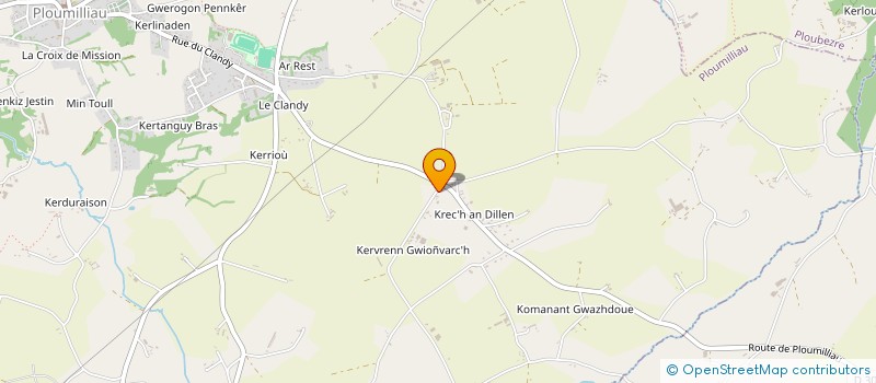 localisation de l'entreprise CAFET'HOP  PLOUMILLIAU