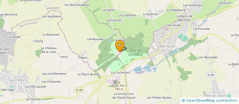 localisation de l'entreprise CAFETERIA DE CARADEUC à PLOUASNE