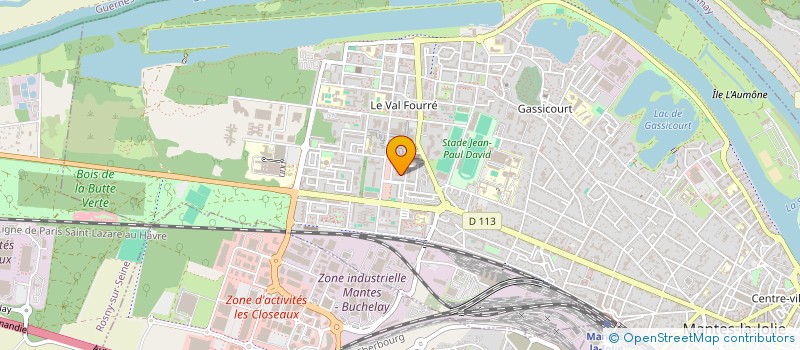 localisation de l'entreprise CAFETERIA DE L'UNIVERSITE  MANTES-LA-JOLIE