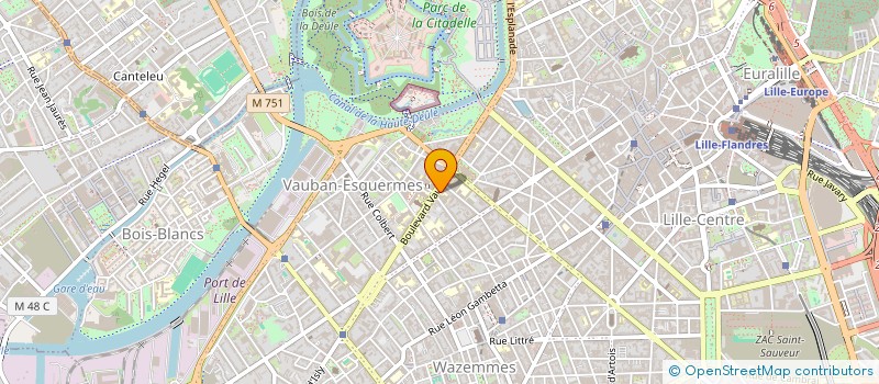 localisation de l'entreprise CAFETERIA DE LA CATHO  LILLE