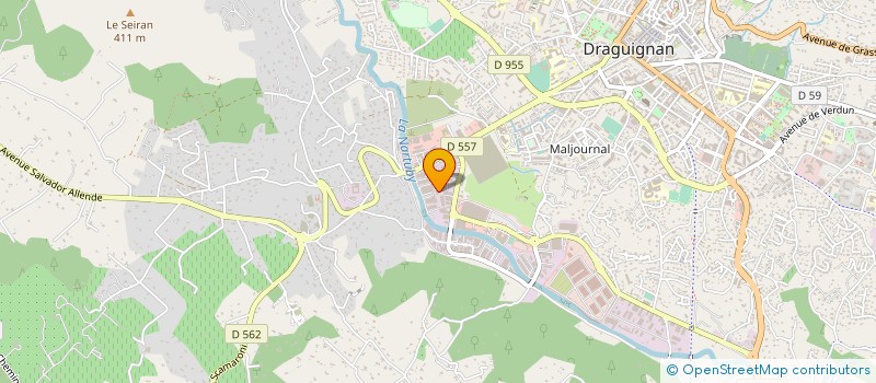 localisation de l'entreprise CAFETERIA DU PONT DE LORGUES  DRAGUIGNAN