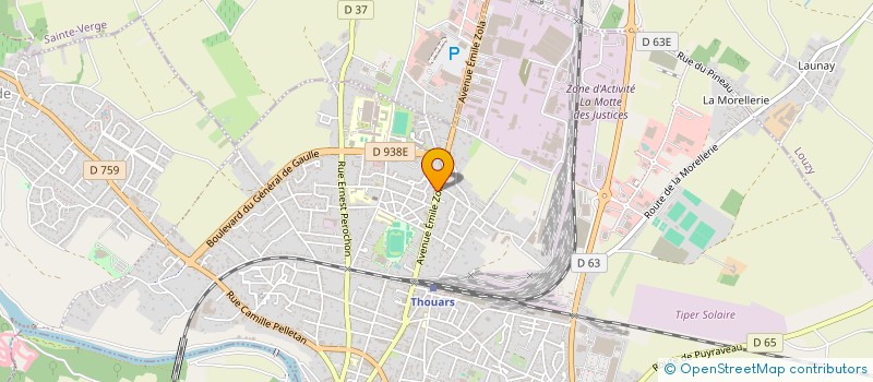 localisation de l'entreprise CAFETERIA DU THOUET à SAINTE-VERGE