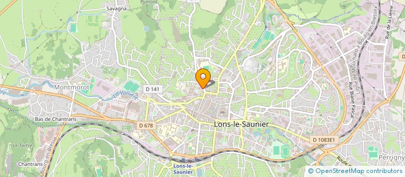 localisation de l'entreprise CAFETERIA JEAN MICHEL  LONS-LE-SAUNIER