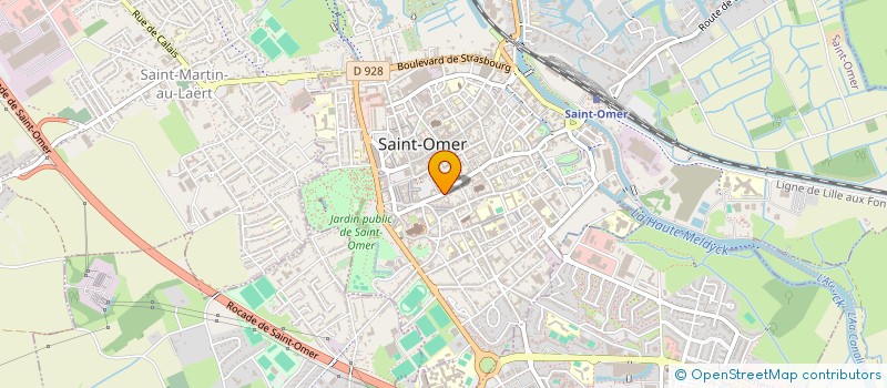 localisation de l'entreprise CAFETERIA LES CORSAIRES à SAINT-OMER