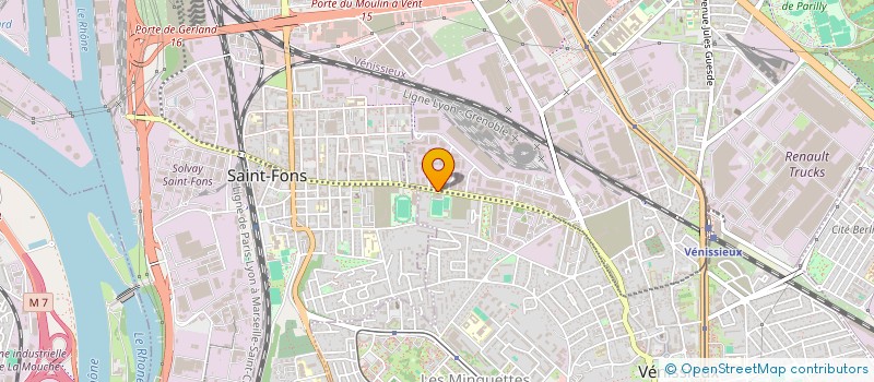 localisation de l'entreprise CAFETERIA PARC REPUBLIQUE  VENISSIEUX