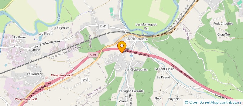 localisation de l'entreprise CAFETON  RAZAC-SUR-L'ISLE