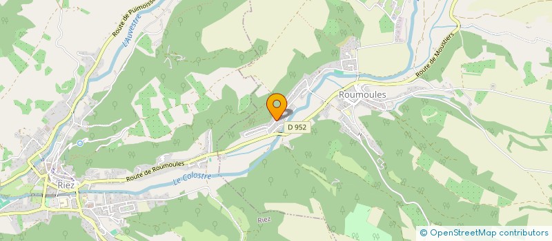 localisation de l'entreprise CAFF  ROUMOULES