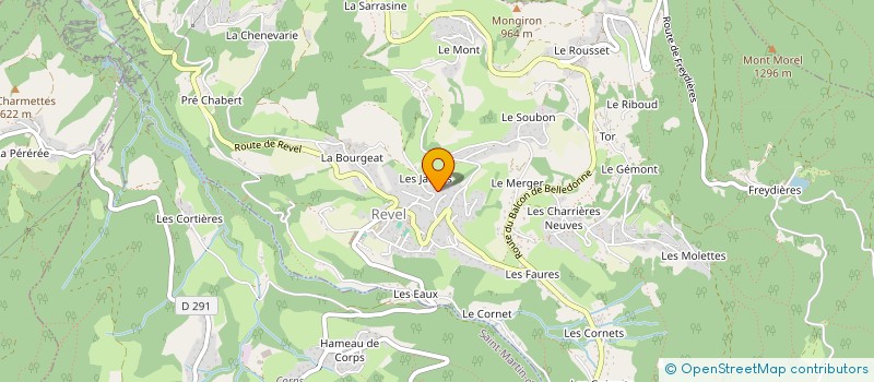 localisation de l'entreprise CAFF  REVEL