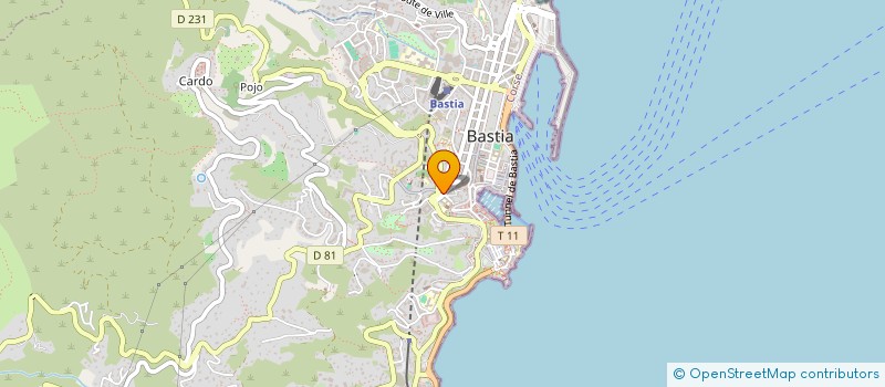 localisation de l'entreprise CAFFE GHJUVANNI à BASTIA