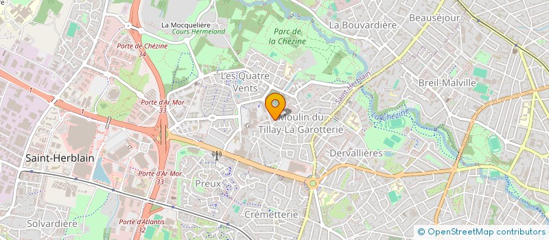 localisation de l'entreprise CAFFE PAUSA à ST-HERBLAIN