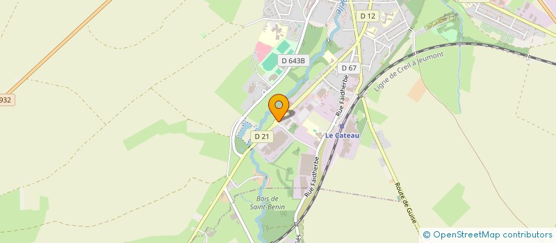 localisation de l'entreprise CAFFIAUX BEFFROI à LE CATEAU-CAMBRESIS