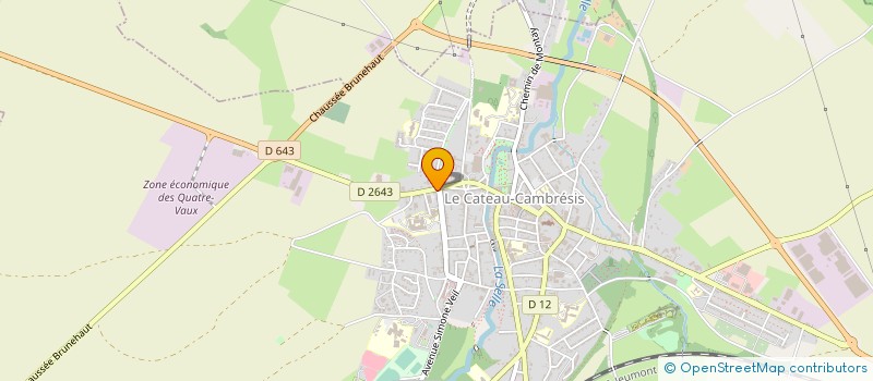 localisation de l'entreprise CAFFIAUX DEBATTE ACIERS à LE CATEAU-CAMBRESIS