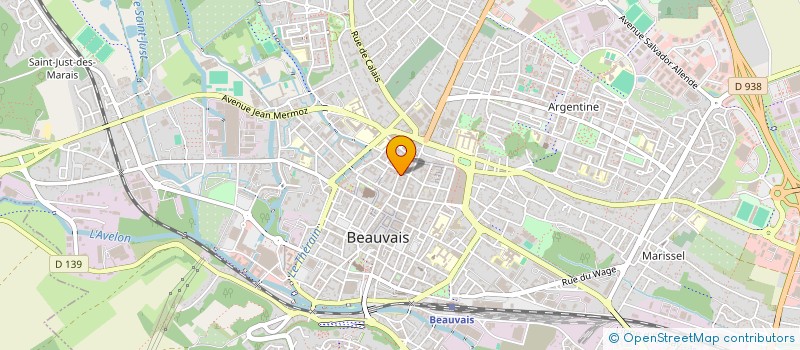 localisation de l'entreprise CAFFIN  BEAUVAIS