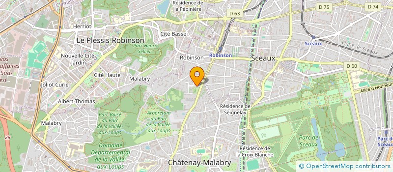 localisation de l'entreprise CAFFIS II  CHATENAY-MALABRY