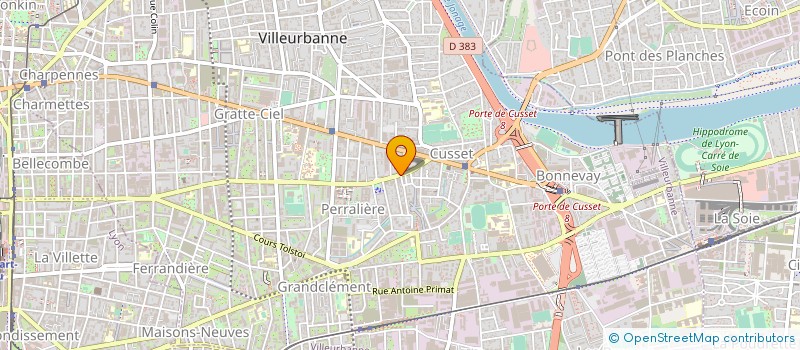 localisation de l'entreprise CAFFON-BOILEAU à VILLEURBANNE
