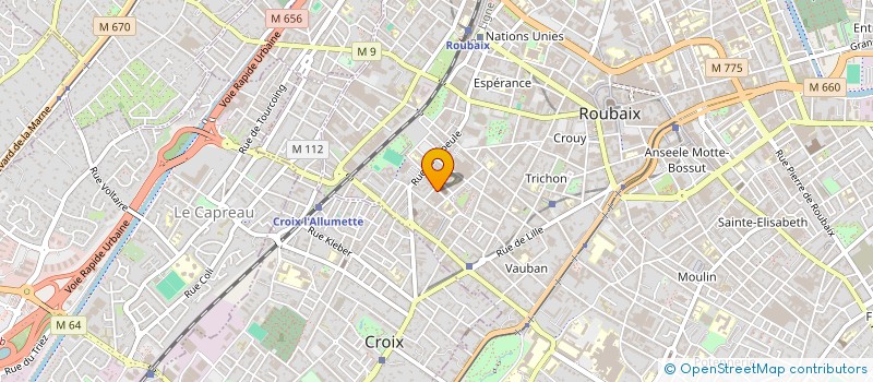localisation de l'entreprise CAFHORGEST à ROUBAIX