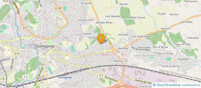 localisation de l'entreprise CAFI  SAINT-AGATHON