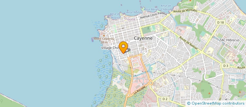 localisation de l'entreprise CAFIP GESTION à CAYENNE
