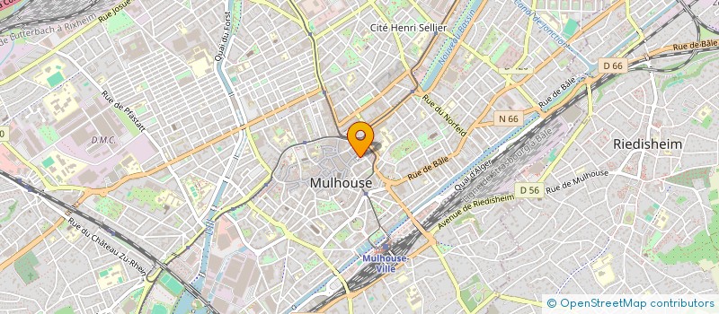 localisation de l'entreprise CAFLI à MULHOUSE