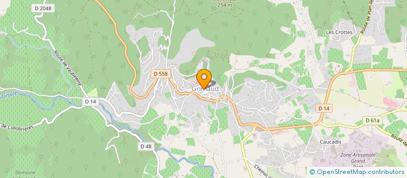 localisation de l'entreprise CAFOUTCHE FAMEL à GRIMAUD