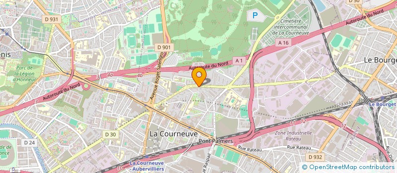 localisation de l'entreprise CAFRAM à LA COURNEUVE