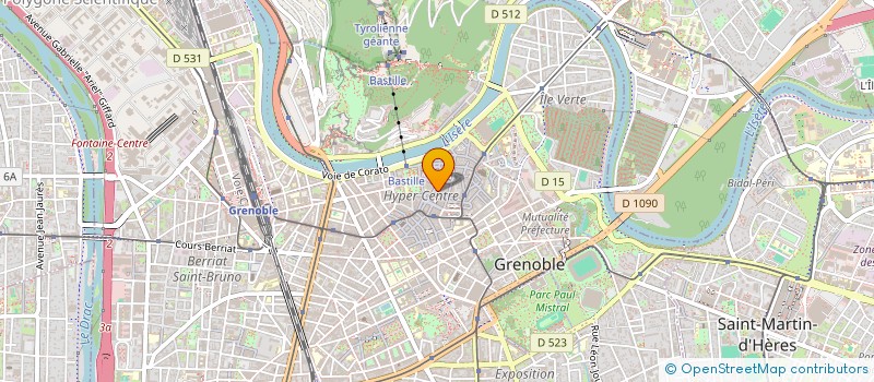 localisation de l'entreprise CAFRED  GRENOBLE