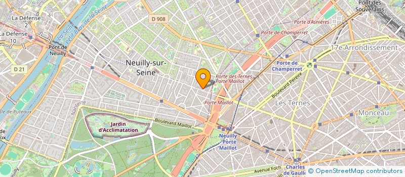 localisation de l'entreprise CAFREE ENERGY à NEUILLY-SUR-SEINE