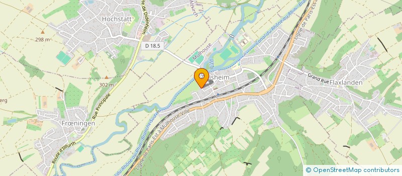 localisation de l'entreprise CAFREL  ZILLISHEIM