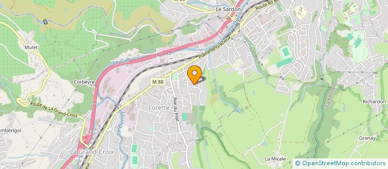 localisation de l'entreprise CAG  LORETTE