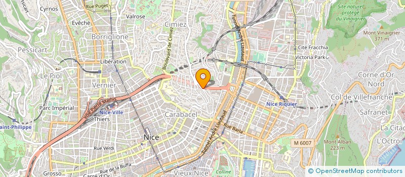 localisation de l'entreprise CAG à NICE
