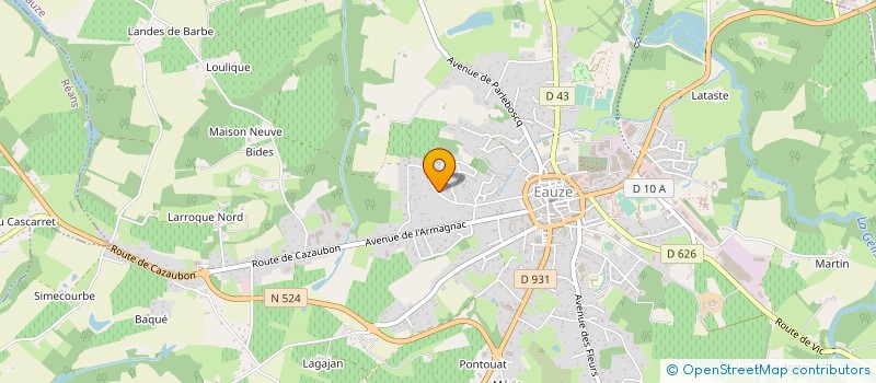 localisation de l'entreprise CAG DE CASTRO  EAUZE