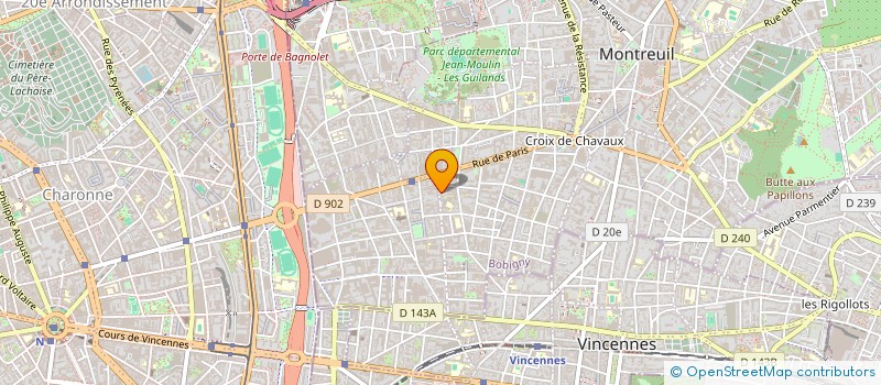 localisation de l'entreprise CAGANI FABIEN ET MATRAS LAURENT à MONTREUIL