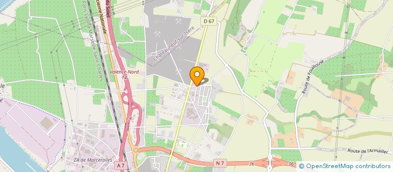 localisation de l'entreprise CAGEMARAT  BOURG-LES-VALENCE