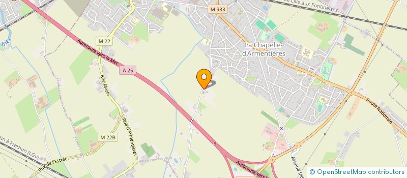 localisation de l'entreprise CAGENORD à LA CHAPELLE-D'ARMENTIERES