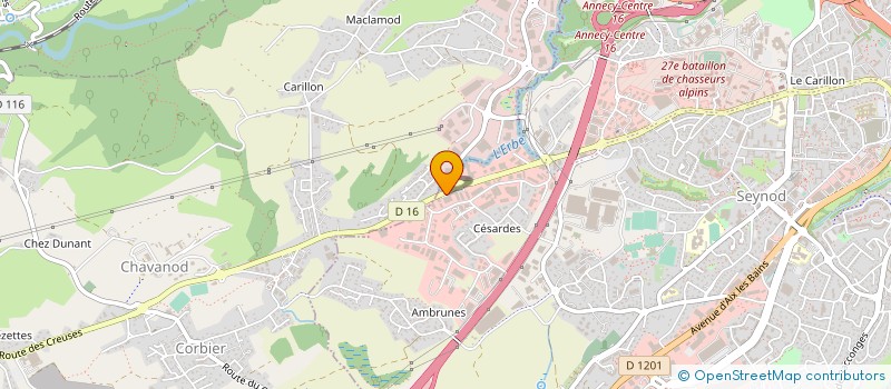 localisation de l'entreprise CAGEST à ANNECY