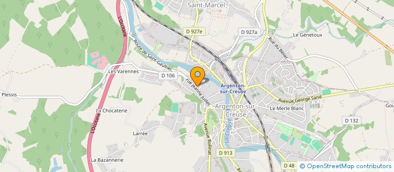 localisation de l'entreprise CAGETTE ET FOURCHETTE à ARGENTON-SUR-CREUSE