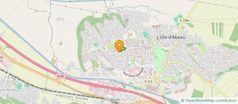 localisation de l'entreprise CAGIBI  L'ISLE-D'ABEAU