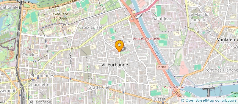 localisation de l'entreprise CAGIBIG à VILLEURBANNE