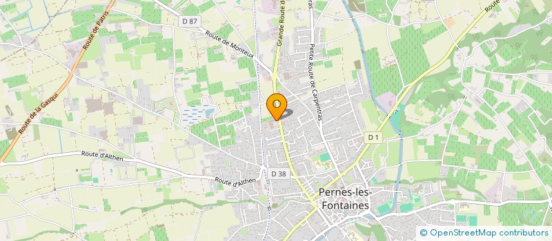 localisation de l'entreprise CAGICA à PERNES-LES-FONTAINES