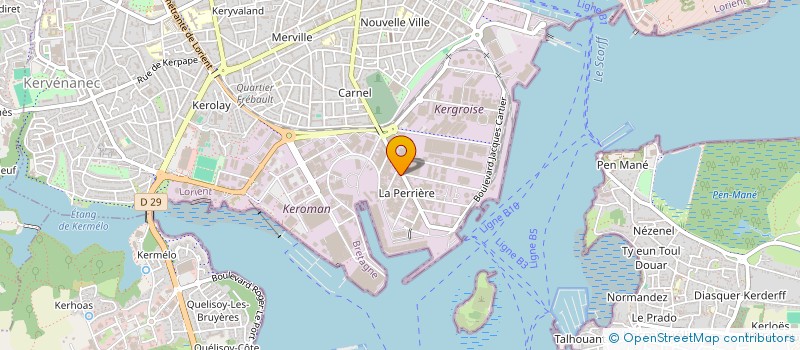 localisation de l'entreprise CAGILIST à LORIENT
